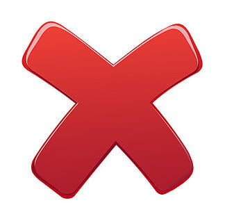 red x signifying denied disability in florida